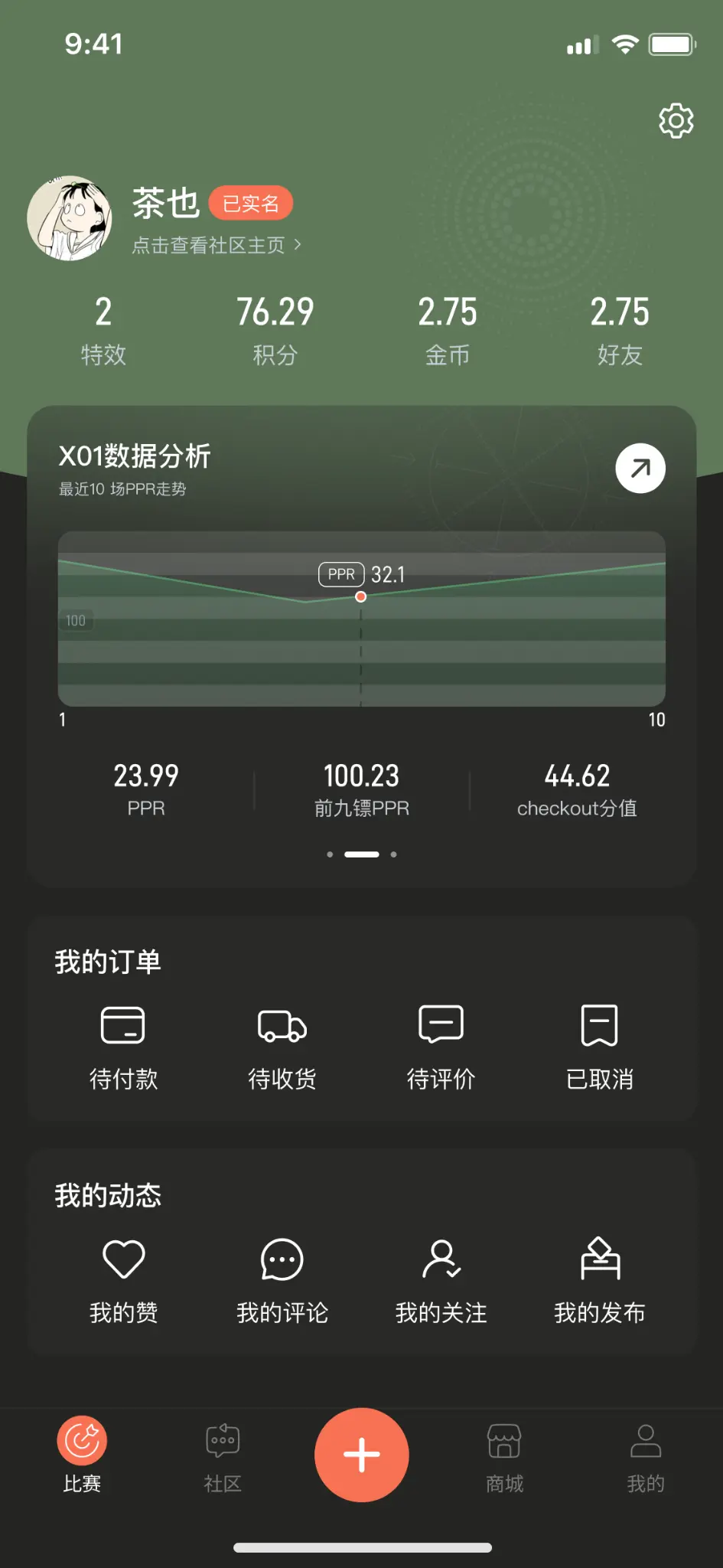 个人档案页